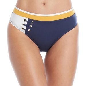 Derek Lam | Synthetic Color Block Lace-Up Bikini